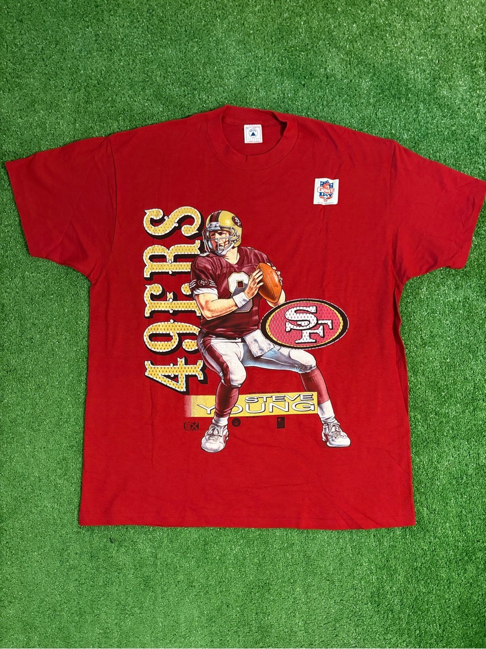 NWT 90s 49ers Steve Young Graphic Tee